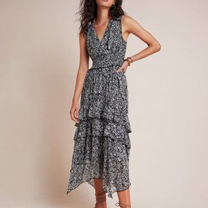 Anthropologie Marcella Tiered Midi Dress